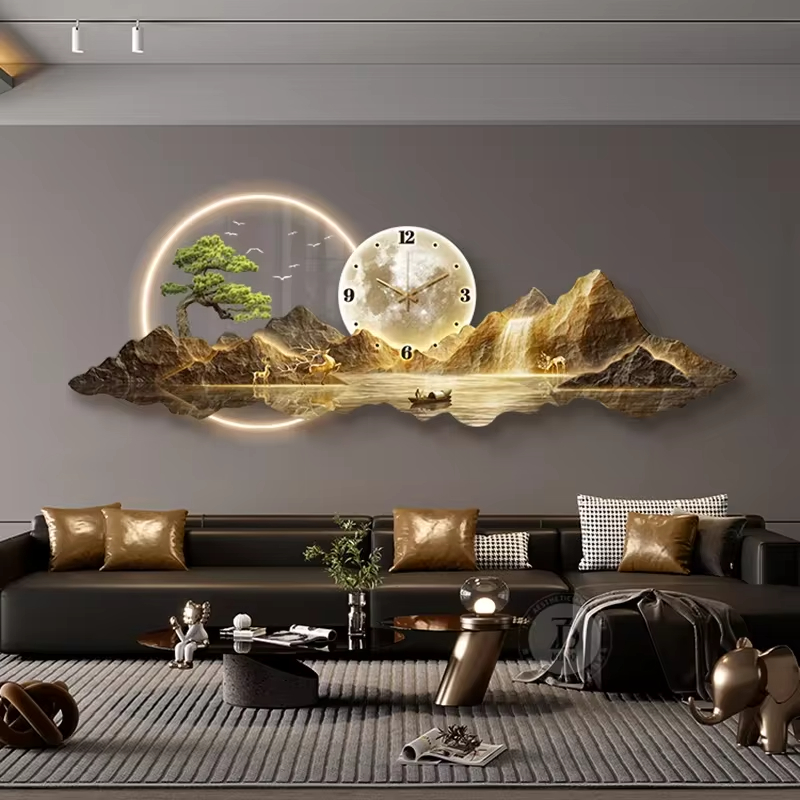 Luxury Watch House - デザイン高級壁時計リビングルーム Led 美的ミニマリスト壁時計サイレントファッション北欧時計壁時計家の装飾