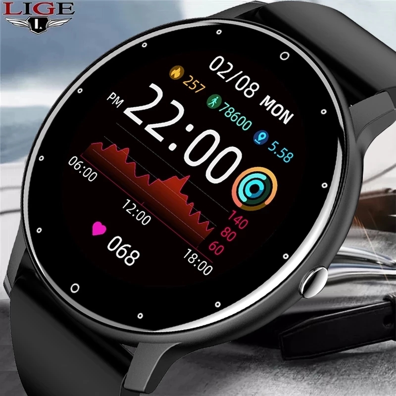 Minute Repeater Watch - LIGE 2026新型スマートウォッチ メンズ フルタッチスクリーン スポーツフィットネスウォッチ IP67防水
