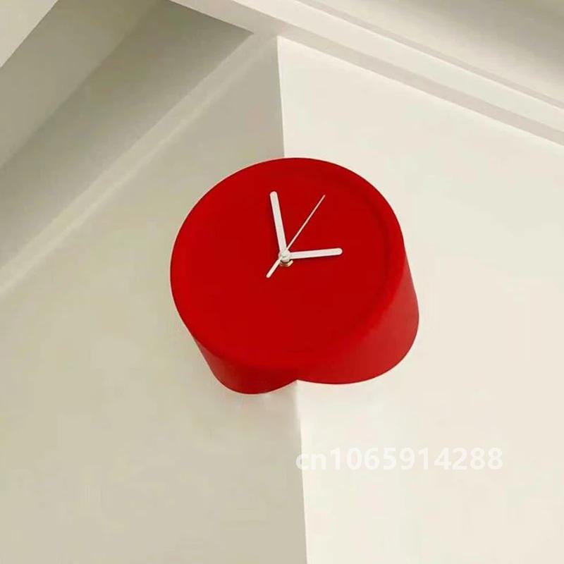 Luxury Watch House - 8 インチコーナー壁時計ミニマリスト壁アート時計寝室のメカニズムサイレント時計リビングルームの高級デスクトップ時計家の装飾