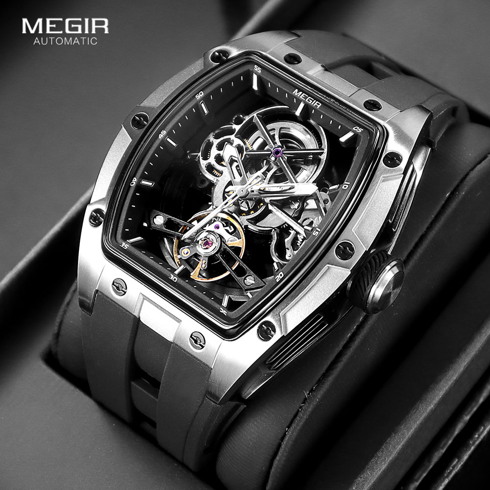 Luxury Watch Hublot - ジャイアント-メンズ防水自動腕時計,機械式腕時計,発光ハンド,シリコンストラップ,ブラック,ファッション,2242