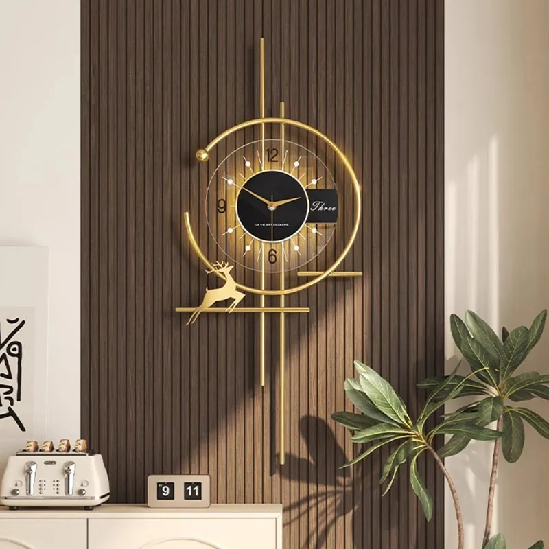 Luxury Watch House - 人気のダイニングルームの壁時計ミニマリストの高級装飾サイレントクォーツ時計クリエイティブキッチンリビングルームアート家の装飾