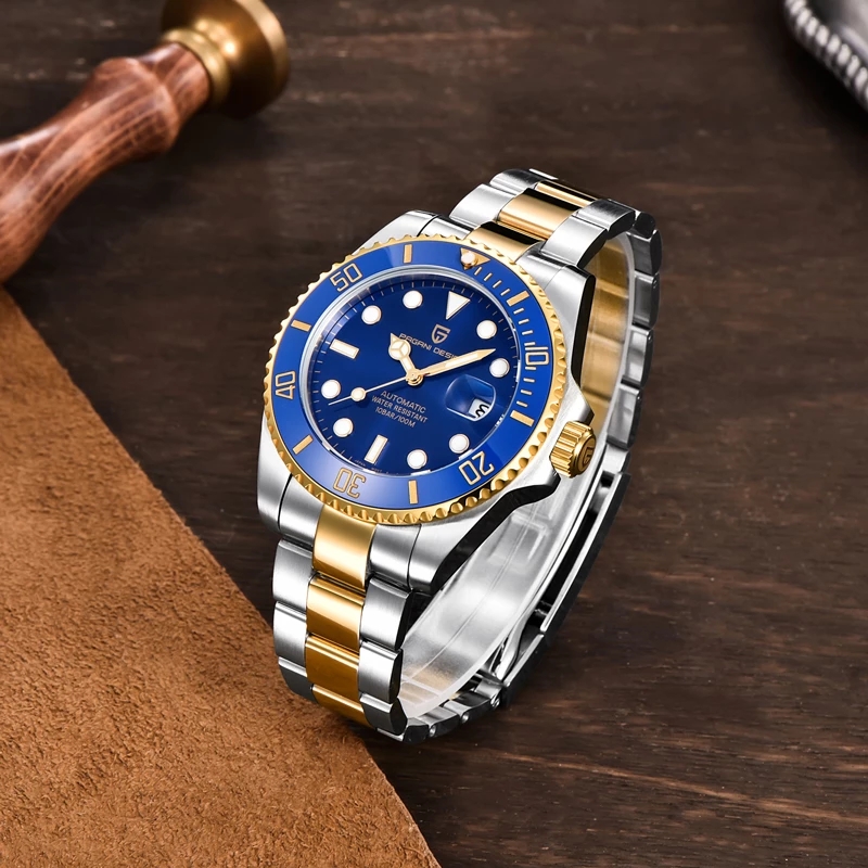 パガーニデザイン高級メンズ自動巻き時計サファイアガラスダイバ - Luxury Watch Hublot のレビューと価格