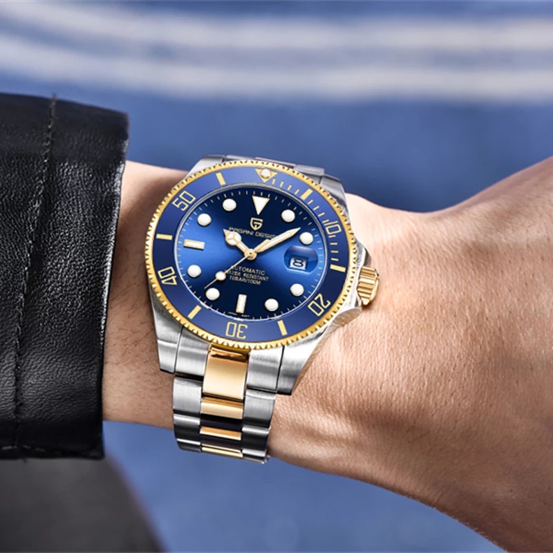 パガーニデザイン高級メンズ自動巻き時計サファイアガラスダイバ - Luxury Watch Hublot のレビューと価格