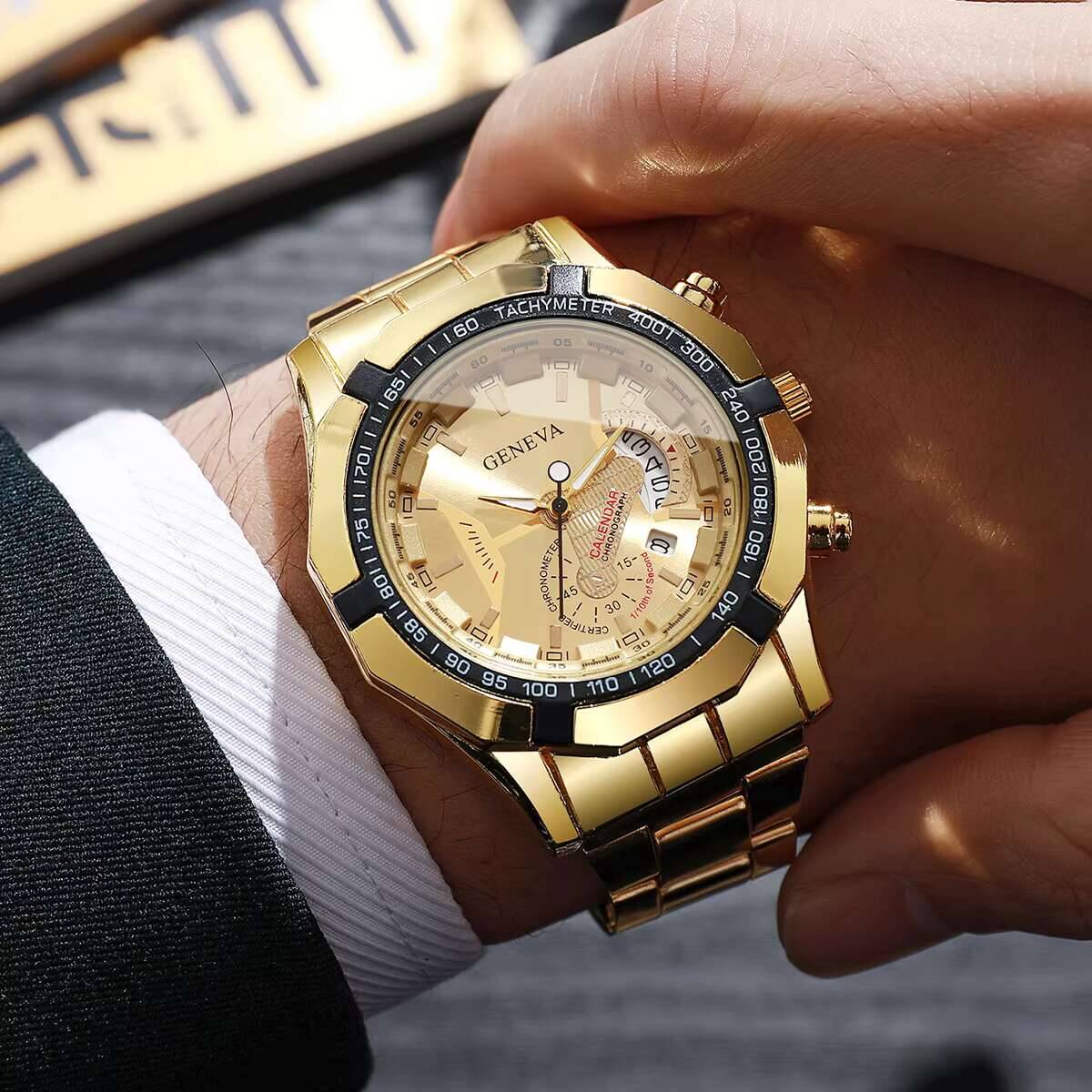 ファッションメンズビジネスウォッチ高級大型ダイヤルカレンダー - Luxury Watch Organizer For Men のレビューと価格