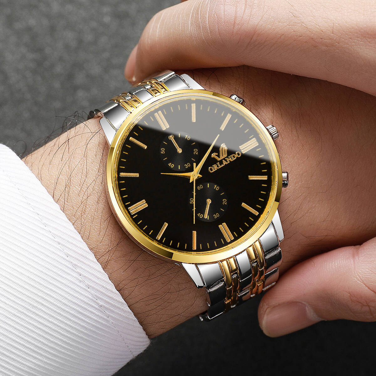 3 ピース/セットファッションメンズビジネス腕時計高級大型ダ - Luxury Watch Organizer For Men のレビューと価格