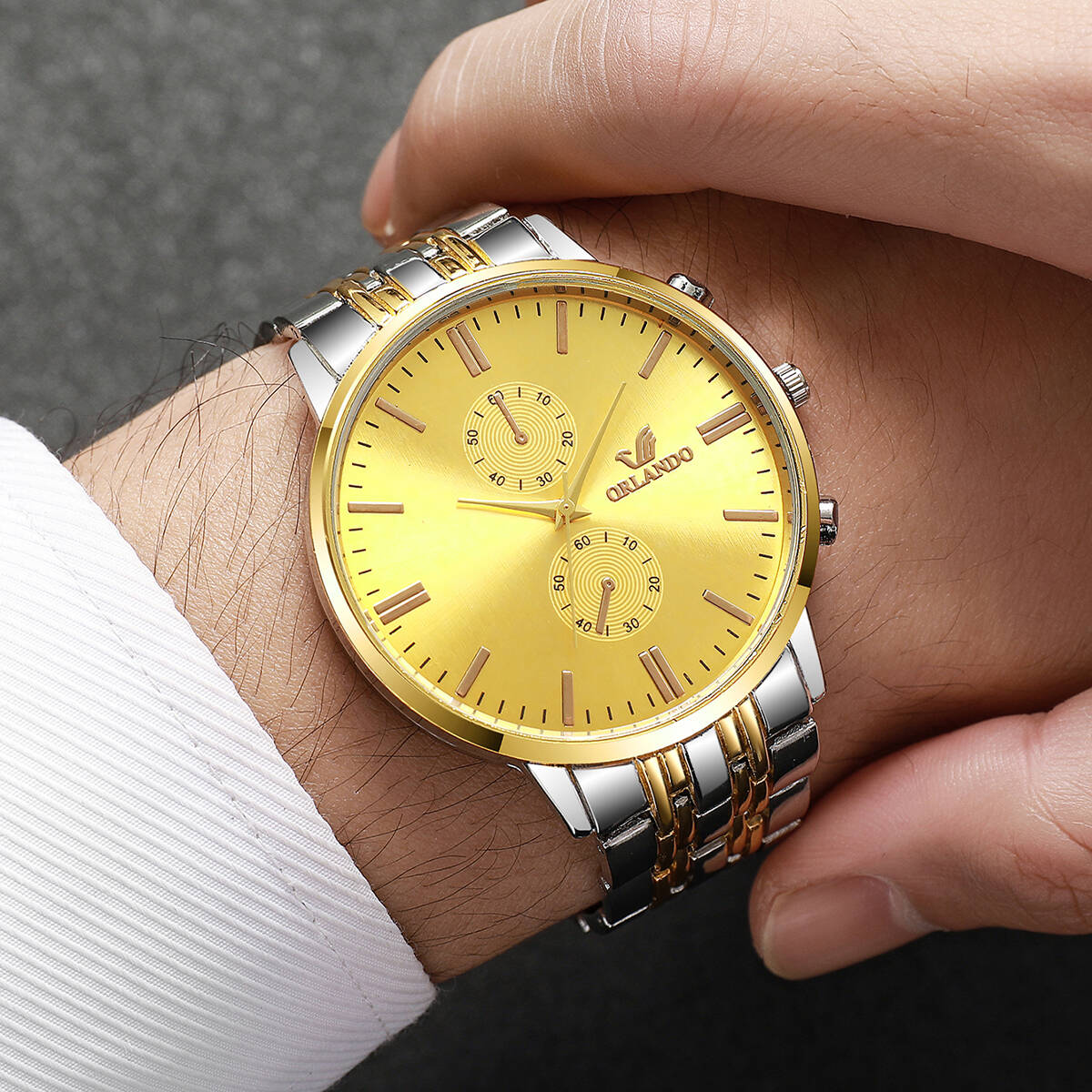 3 ピース/セットファッションメンズビジネス腕時計高級大型ダ - Luxury Watch Organizer For Men のレビューと価格