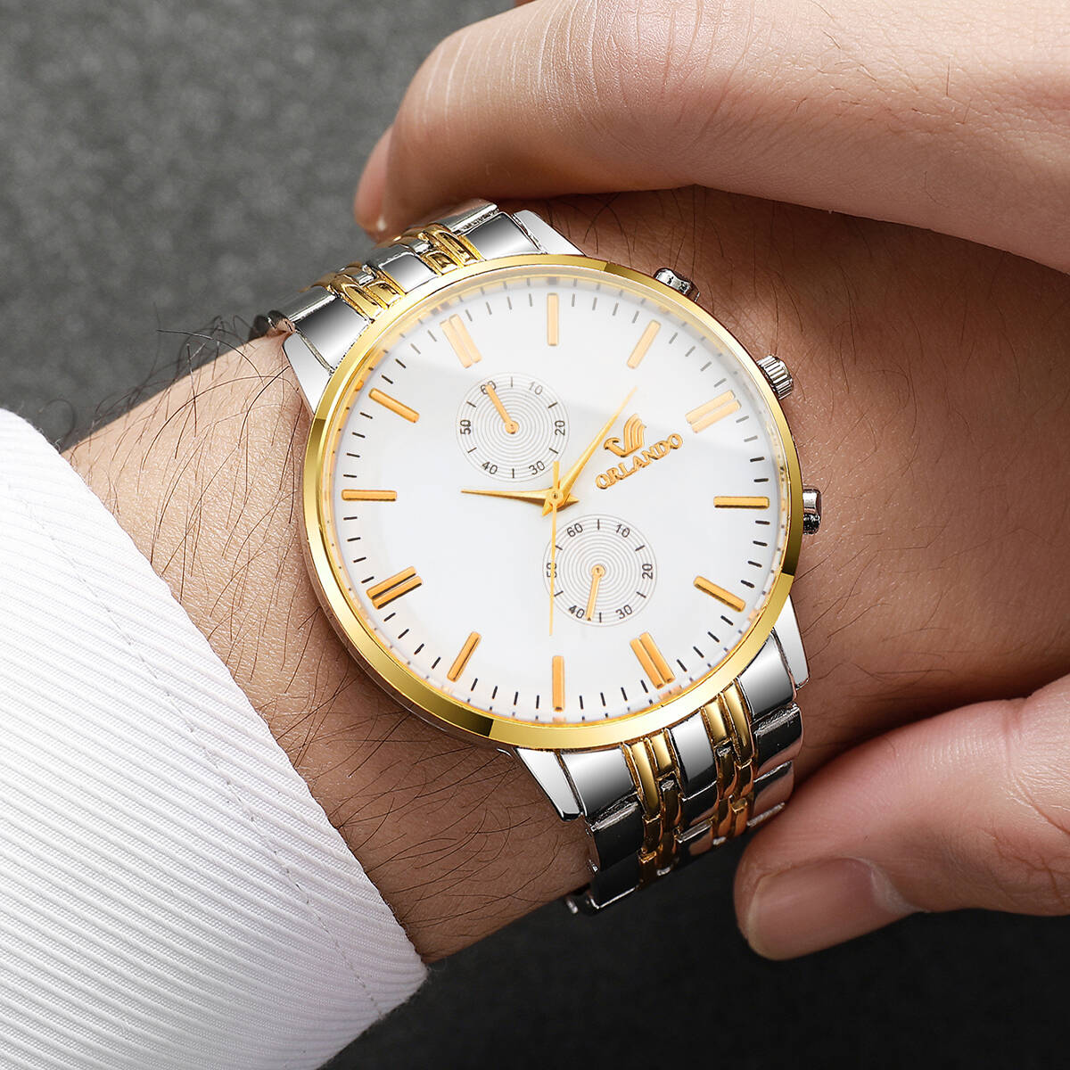3 ピース/セットファッションメンズビジネス腕時計高級大型ダ - Luxury Watch Organizer For Men のレビューと価格