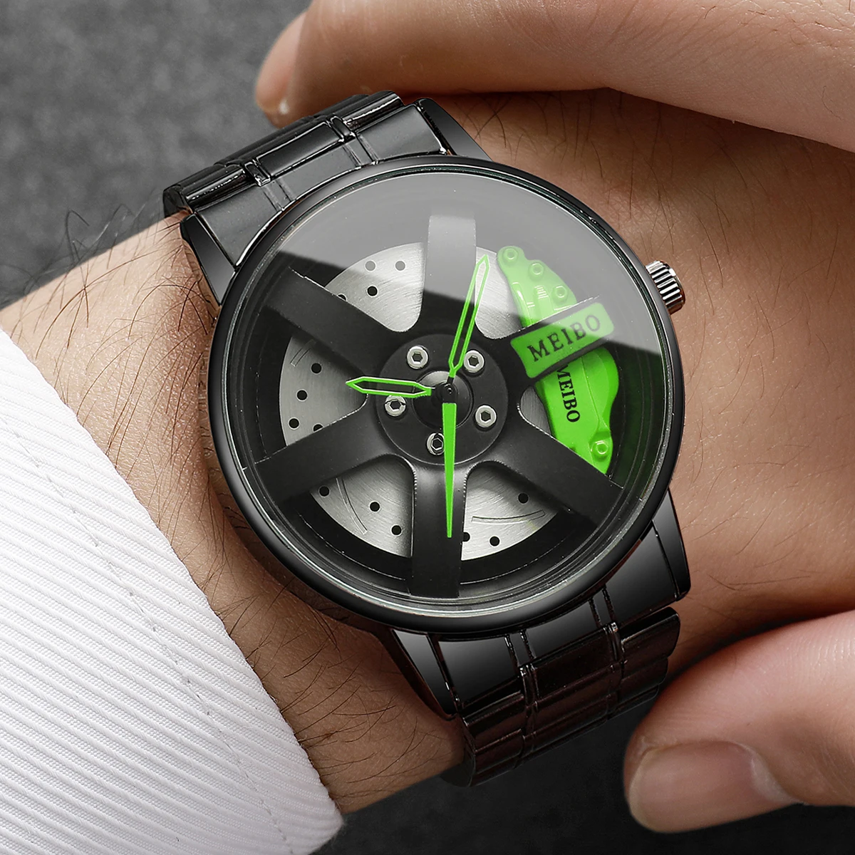 4個セット ファッション 3Dカーホイールダイヤル メンズス - Luxury Watch Organizer For Men のレビューと価格
