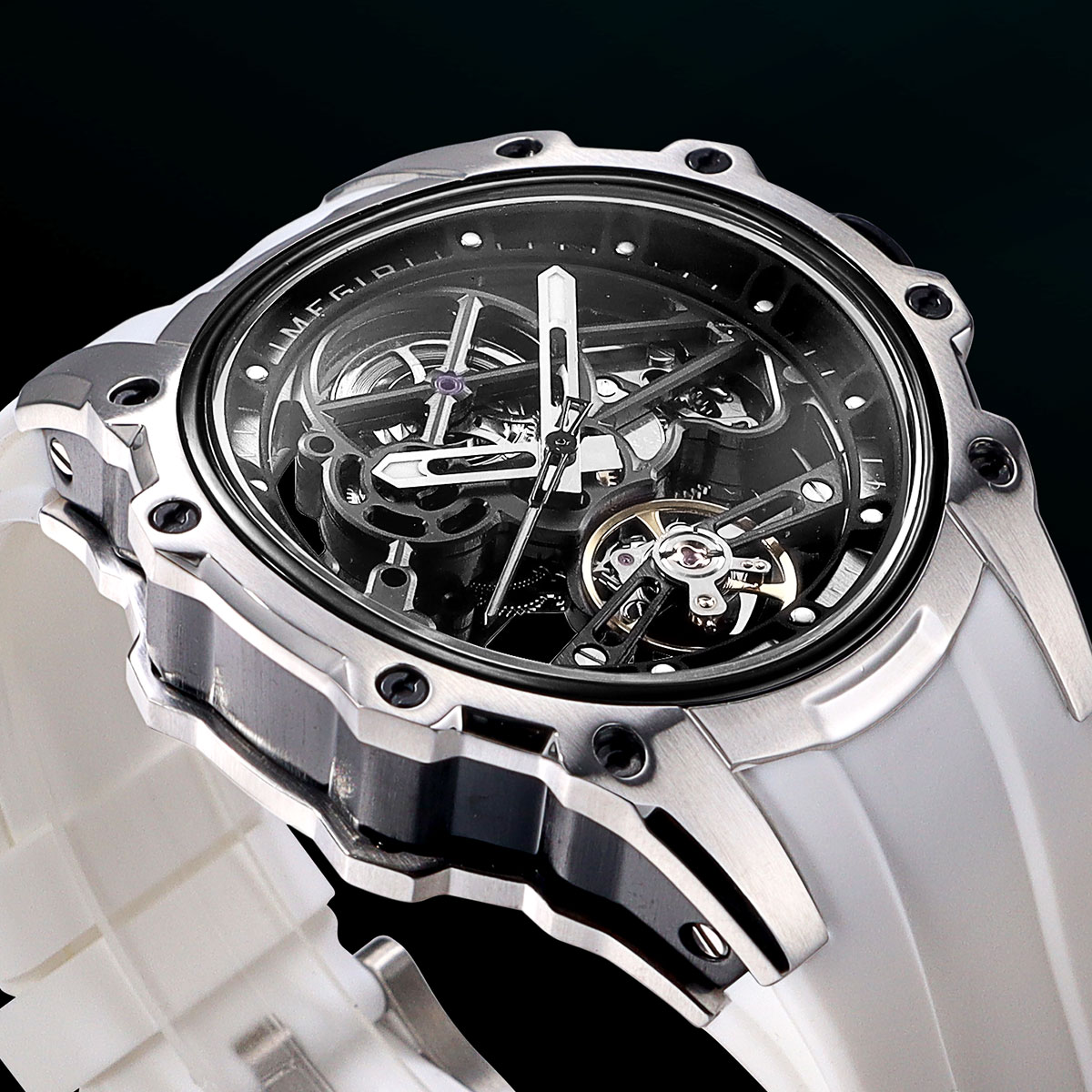 Megir-男性用自動機械式時計,ステンレススチールケース付 - Luxury Watch Hublot のレビューと価格