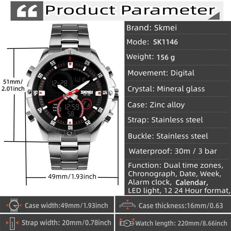 Skmei 2016新しい腕時計男性高級ブランドファッション - Minute Repeater Watch のレビューと価格