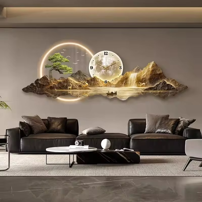 デザイン高級壁時計リビングルーム Led 美的ミニマリスト壁 - Luxury Watch House のレビューと価格