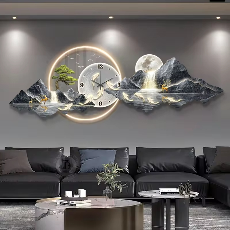 デザイン高級壁時計リビングルーム Led 美的ミニマリスト壁 - Luxury Watch House のレビューと価格