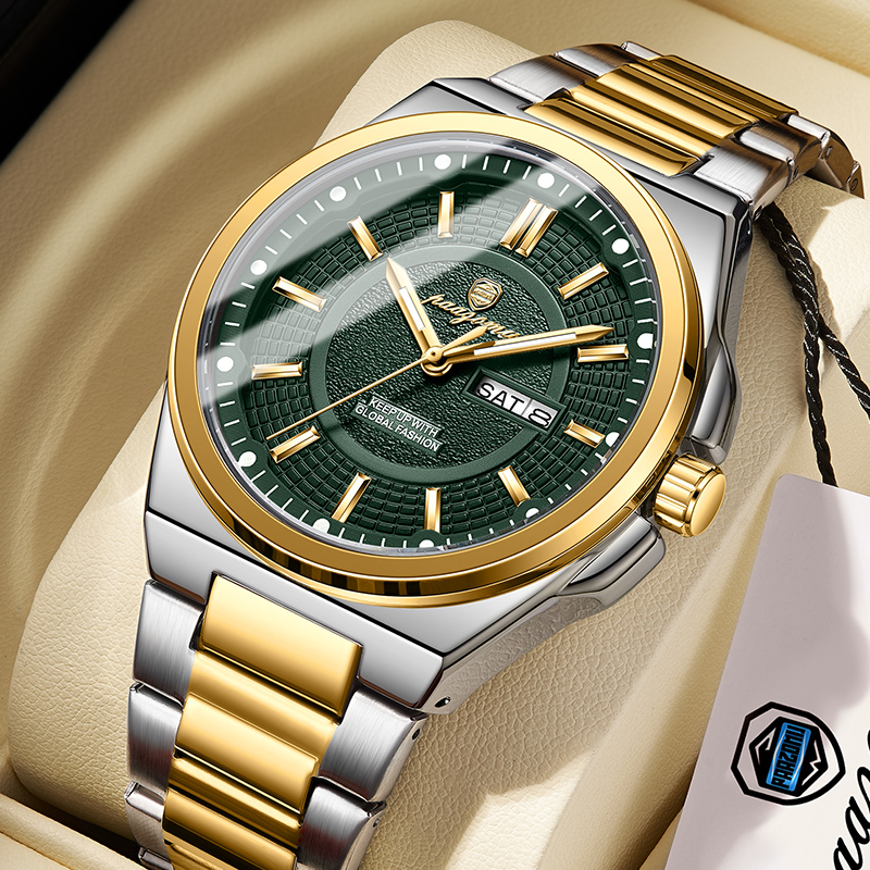 2026 新しい軍事高級男の腕時計ラウンド防水発光日付週メン - Luxury Watch Organizer For Men のレビューと価格