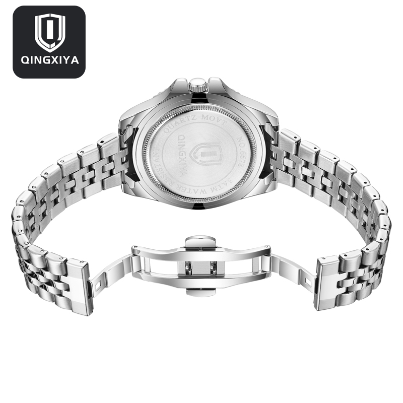 Qingxiya-男性用高級クォーツ時計,防水,発光,日付, - Luxury Watch Organizer For Men のレビューと価格