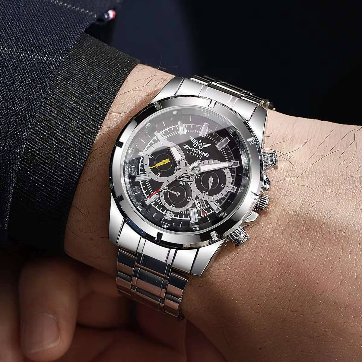 ファッションメンズカレンダークォーツ時計高級メンズビジネスウ - Luxury Watch Organizer For Men のレビューと価格