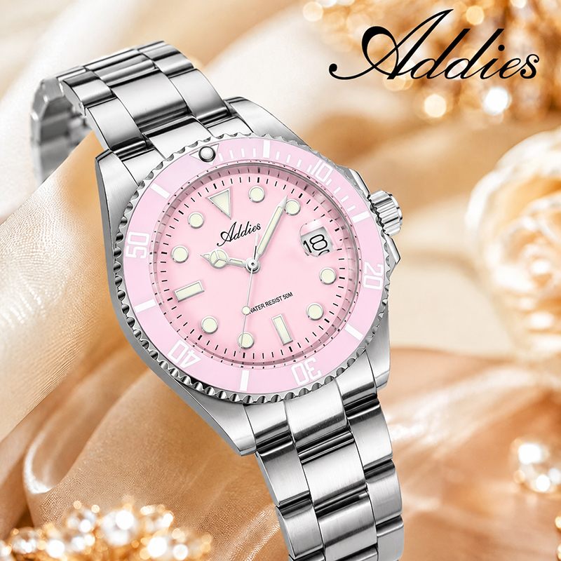 ADDIES 36 ミリメートル 50 メートル防水女性の腕 - Luxury Watch Storage のレビューと価格