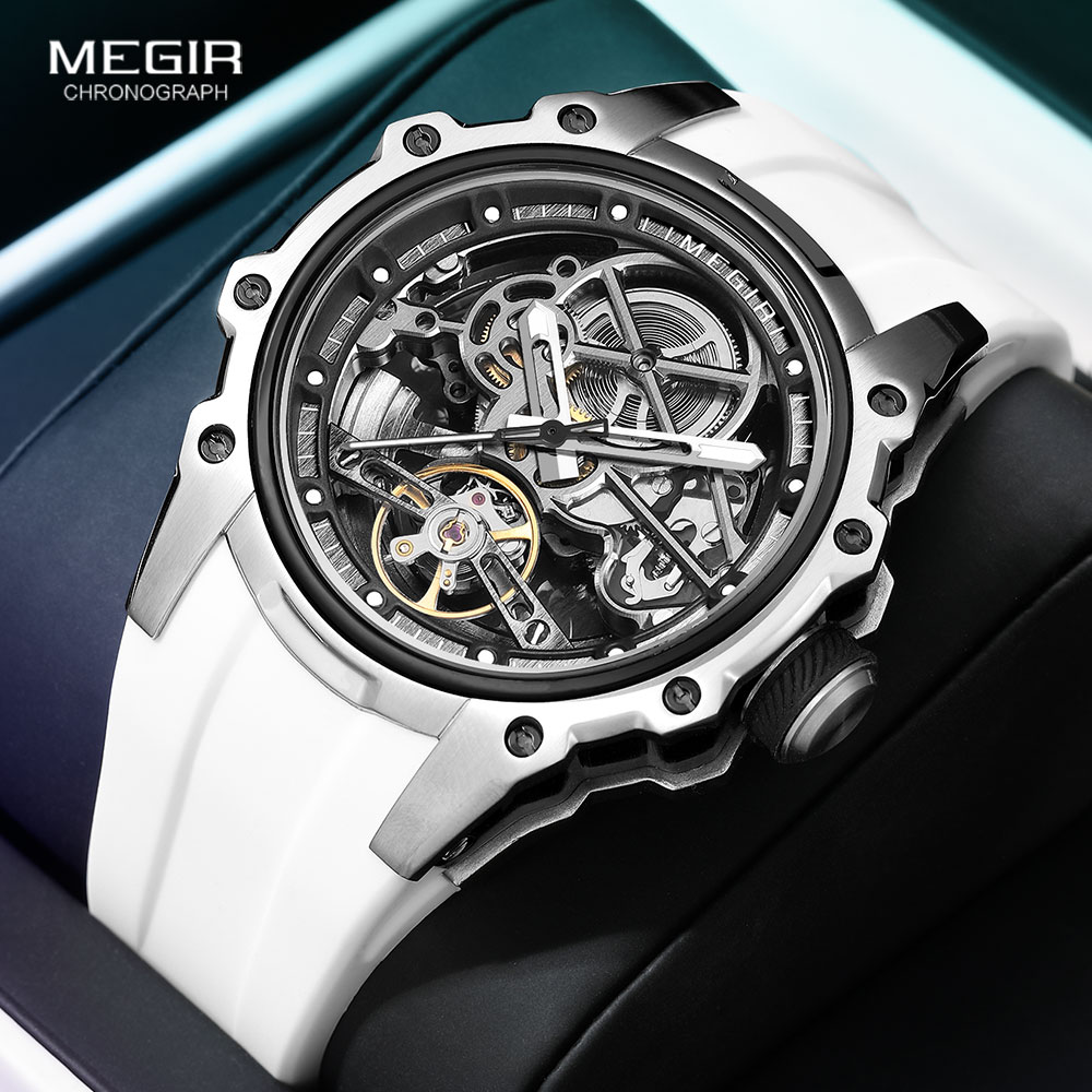 MEGIR スポーツ自動機械式時計男性用ファッションステンレ - Luxury Watch Hublot のレビューと価格