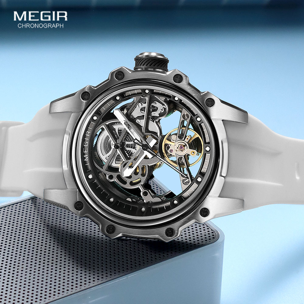 MEGIR スポーツ自動機械式時計男性用ファッションステンレ - Luxury Watch Hublot のレビューと価格