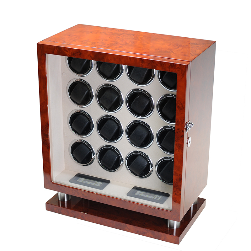 高級自動巻き時計ワインダー金庫 木製時計ボックス 静音モータ - Luxury Watch Storage のレビューと価格