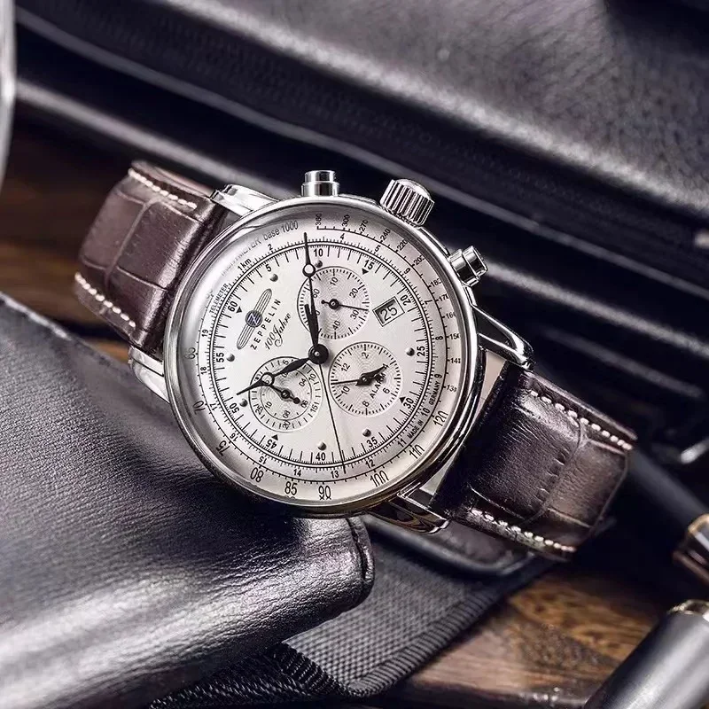 2026 ニューゼペリン自動日付腕時計三眼ランセコンド多機能 - Minute Repeater Watch のレビューと価格