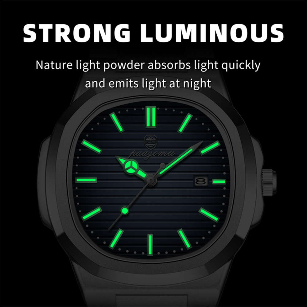 PAAZOMU ビジネスメンズスクエアウォッチローズゴールド - Luxury Watch Organizer For Men のレビューと価格