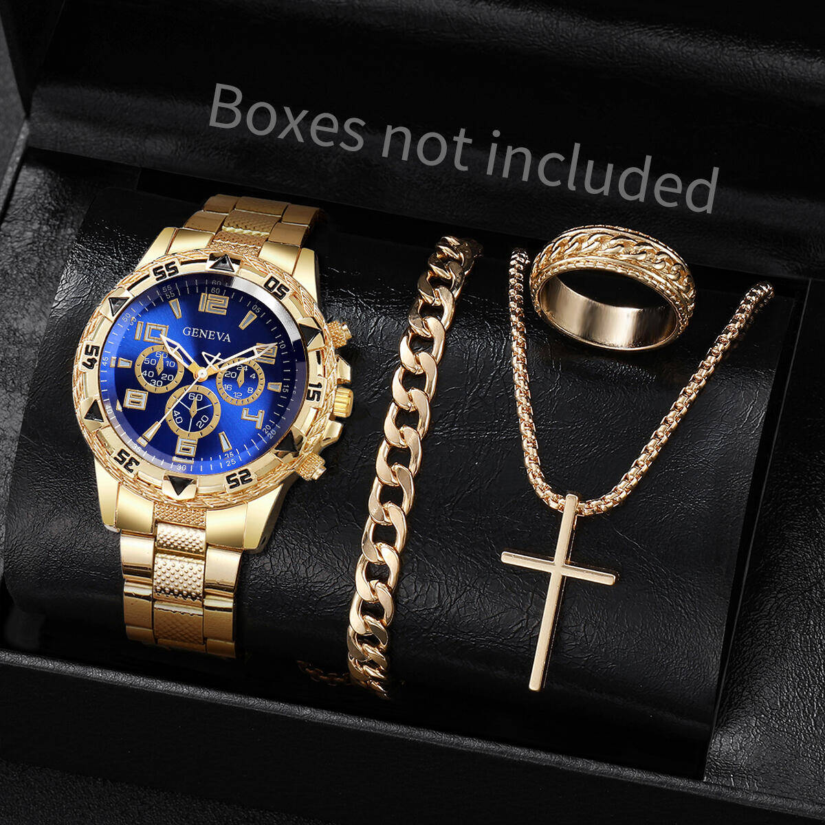 4 ピース/セットファッションメンズビジネスウォッチ高級ビッ - Luxury Watch Organizer For Men のレビューと価格