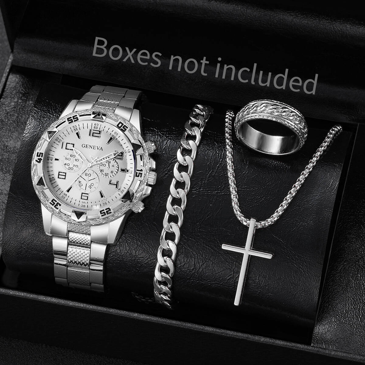 4 ピース/セットファッションメンズビジネスウォッチ高級ビッ - Luxury Watch Organizer For Men のレビューと価格