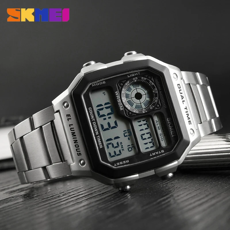 SKMEI 1335 デジタル腕時計男性用レトロスポーツ防水 - Minute Repeater Watch のレビューと価格