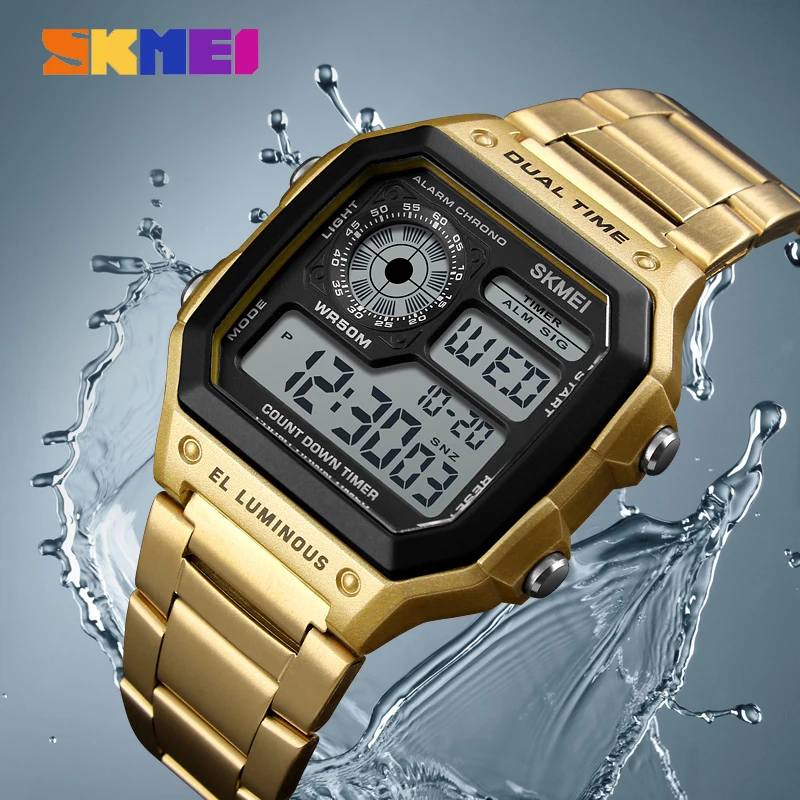 SKMEI 1335 デジタル腕時計男性用レトロスポーツ防水 - Minute Repeater Watch のレビューと価格