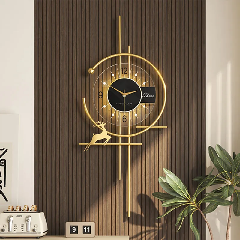 人気のダイニングルームの壁時計ミニマリストの高級装飾サイレン - Luxury Watch House のレビューと価格