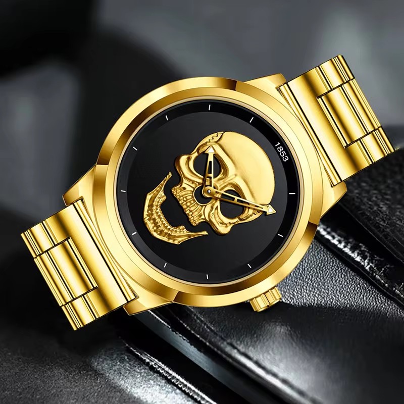 Lige-男性用クォーツ腕時計,スケルトン,クリエイティブ, - Luxury Watch Organizer For Men のレビューと価格