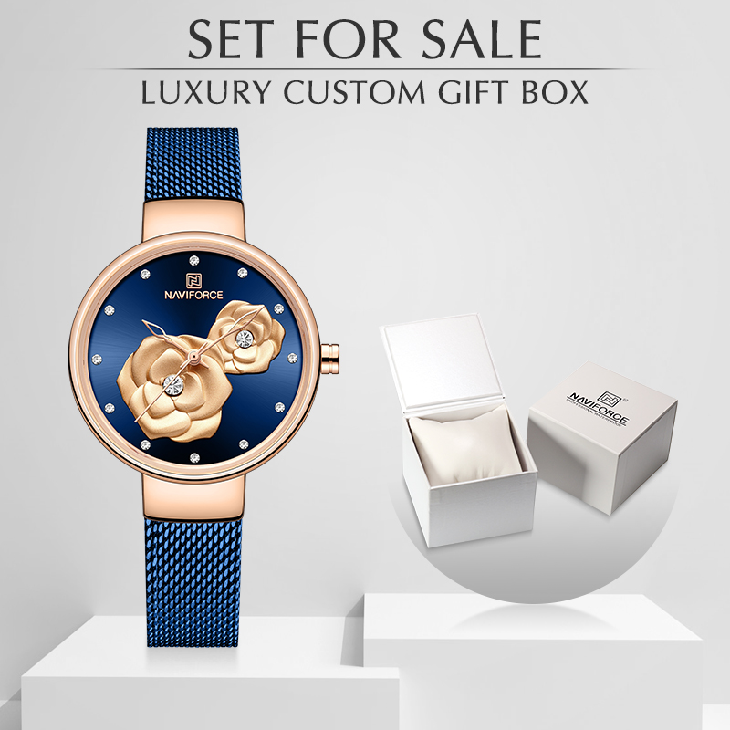 ナビフォース 高級レディース腕時計セット スチールメッシュバ - Luxury Watch Storage のレビューと価格