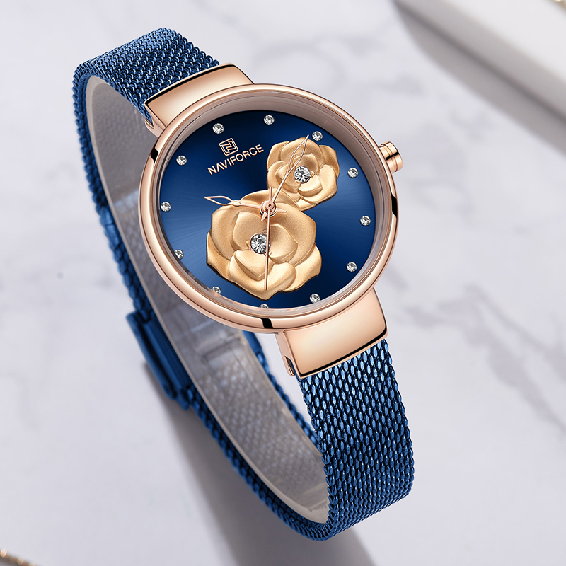 ナビフォース 高級レディース腕時計セット スチールメッシュバ - Luxury Watch Storage のレビューと価格